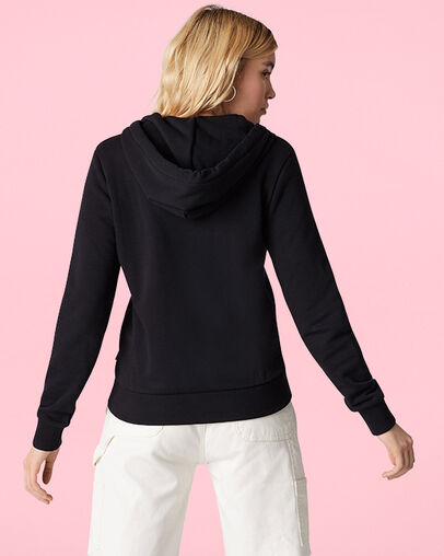 Embroidered Star Chevron Full Zip Converse Black