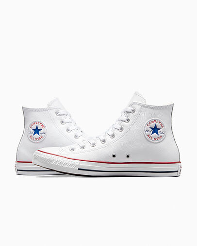 Chuck Taylor All Star Leather White, Detail Angle View