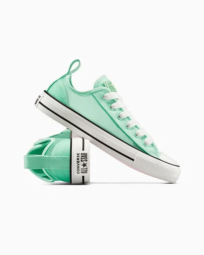 Chuck Taylor All Star Mesh Sour Glow/Vintage White/Black, Detail Angle View