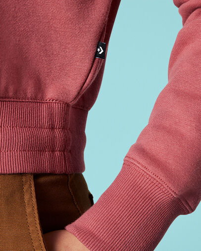 Star Chevron Cropped Crew Light Redwood