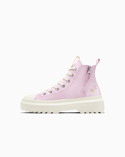 Chuck Taylor All Star Lugged Lift Platform Flowers Stardust Lilac, Inner Side View