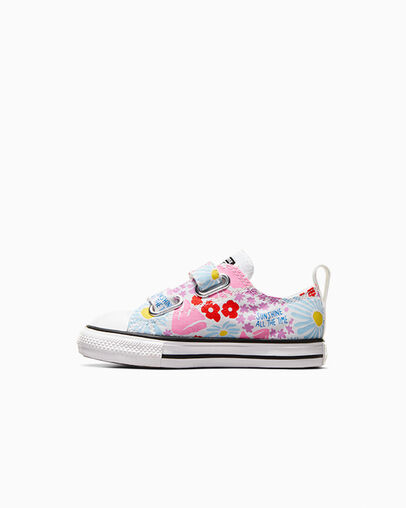 Chuck Taylor All Star Easy On Floral White/True Sky/Oops Pink, Inner Side View
