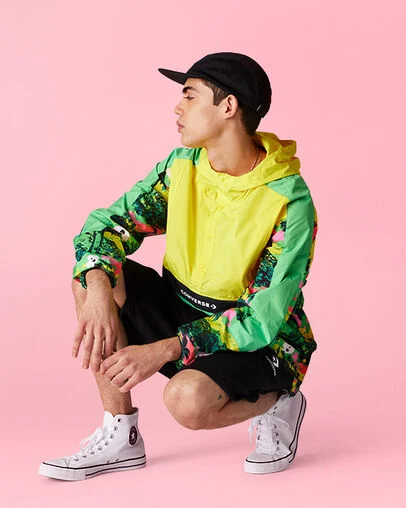 Mesh Camp Cap Converse Black, Detail View