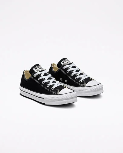 Chuck Taylor All Star EVA Lift Platform Canvas Black/White/Black, Angled View