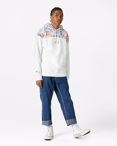 Chinese New Year French Terry Pullover White