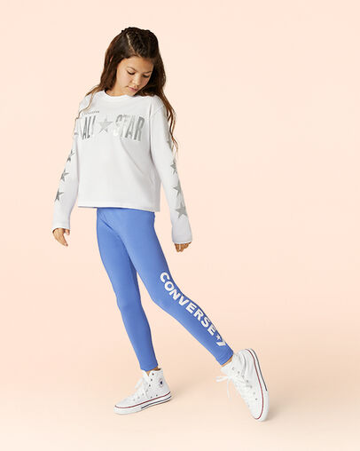 Wordmark Leggings Ozone Blue