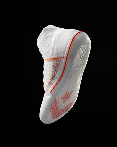 All Star Pro BB High Top White/Bold Mandarin/Black