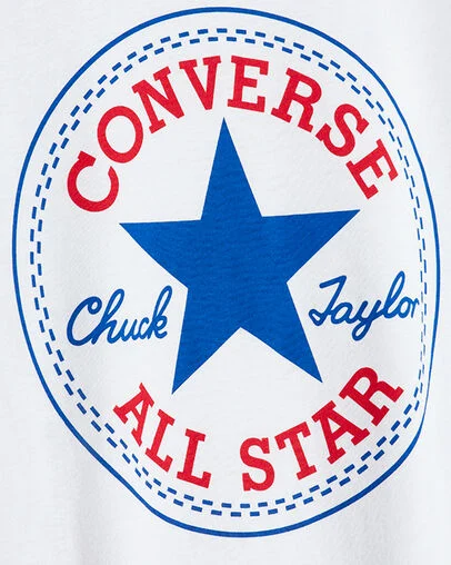 Chuck Patch Short Sleeve White, Full Body View