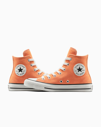 Chuck Taylor All Star Suede Pennant Orange/Egret/Black, Detail Angle View