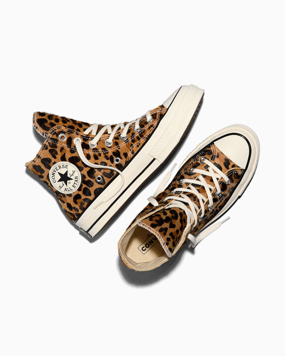 Chuck 70 Leopard Pony Hair Unisex High Top Shoe. Converse.com