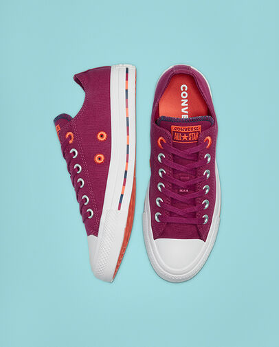 Varsity Remix Chuck Taylor All Star Rose Maroon/Vermillion Red