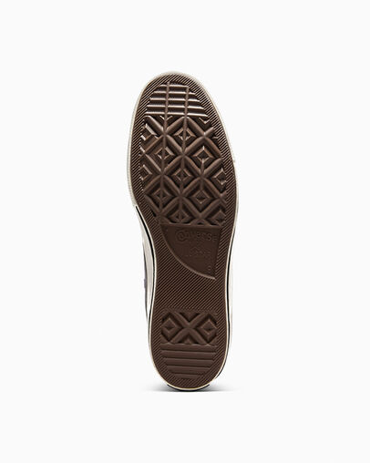 Chuck 70 Heritage Color Leather Coffee Nut/Blue/White, Outsole View