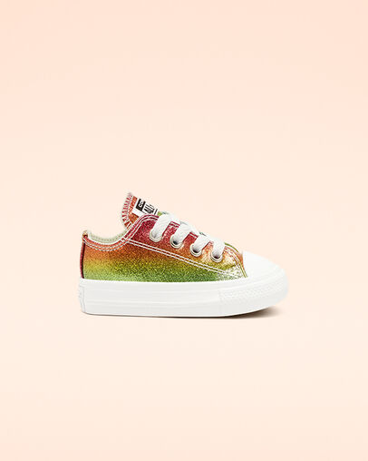 Chuck Taylor All Star Rainbow Glitter Low Top White/Pink/Egret