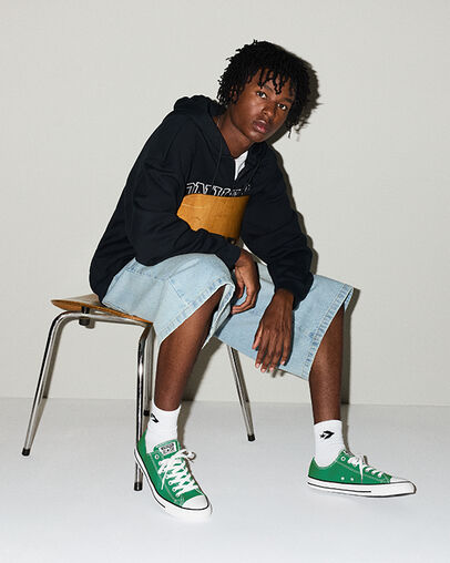 Chuck Taylor All Star Canvas Amazon Green, On Foot Shot 1