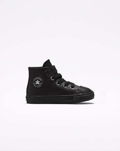 Chuck Taylor All Star Easy-On Elevated Leather Black/Black/Black, Outer Side View