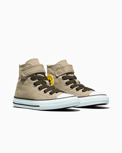 Chuck Taylor All Star Easy-On Color Pop Vintage Cargo/Sunny Outlook, Top and Side View
