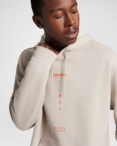 Premium Coordinates Loose Hoodie Brun papyrus, Detail View