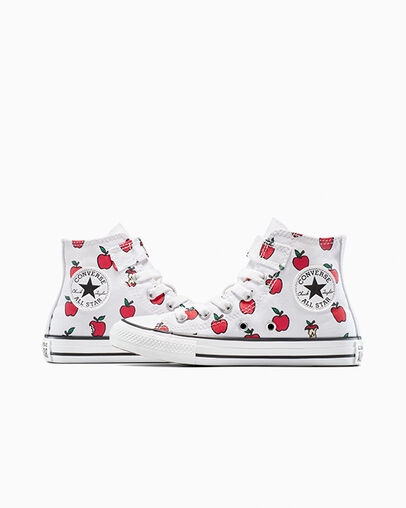 Chuck Taylor All Star Easy-On Allover Apples White/Red/Black, Detail Angle View