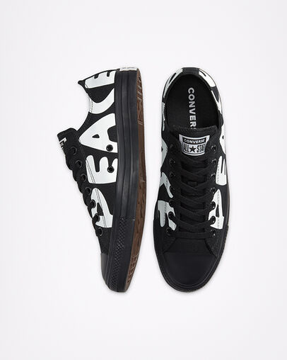 Chuck Taylor All Star Empowered Black/White/Black, Top and Side View