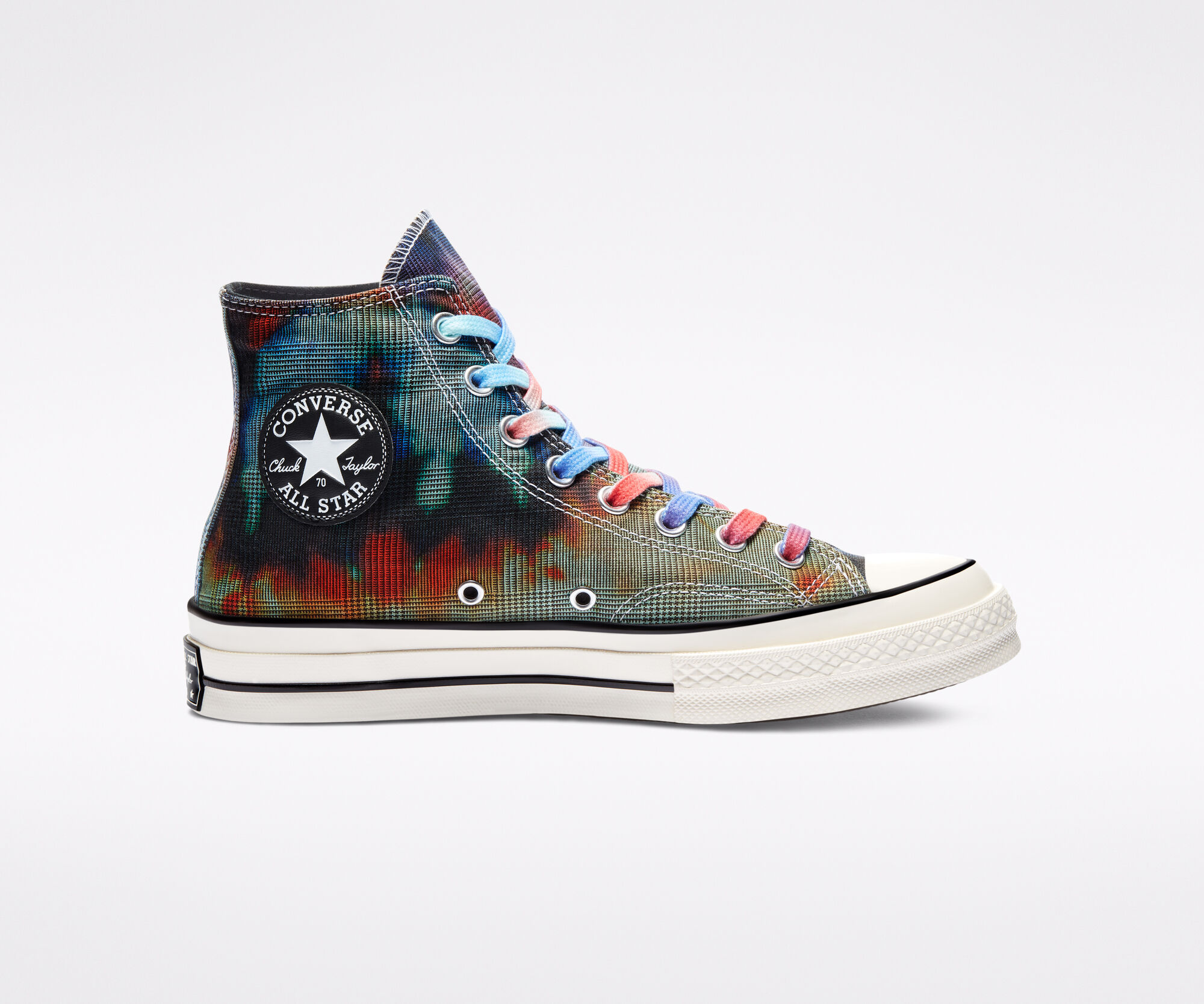 Tie Dye Plaid Chuck 70 Unisex High-Top 