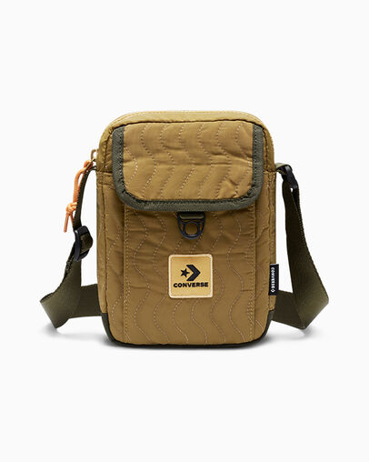 Winterized Cross Body Bag Cosmic Turtle/Forrest Shelter, Front View