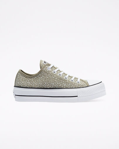 Chuck Taylor All Star Lift Platform Breathable Light Field Surplus/White, Outer Side View