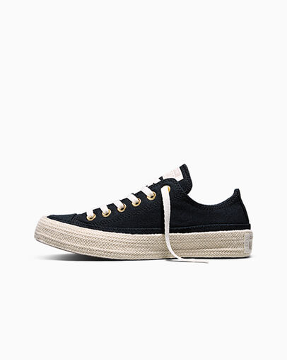 Chuck Taylor All Star Espadrille Black/Gold/Papyrus, Inner Side View