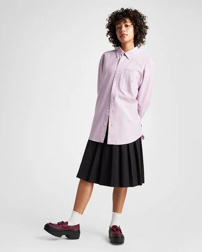 Chuck Taylor All Star Lugged Heel Loafer Platform Leather Deep Bordeaux/Deep Bordeaux, On Foot Shot 1