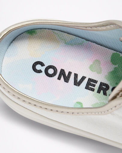 Chuck Taylor All Star Dainty Mule Egret/Light Gold/Egret, Detail Angle View