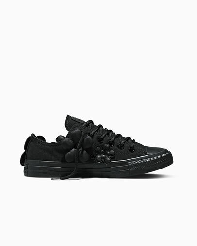 Chuck Taylor All Star Midnight Garden Black Dark Flowers, Outer Side View