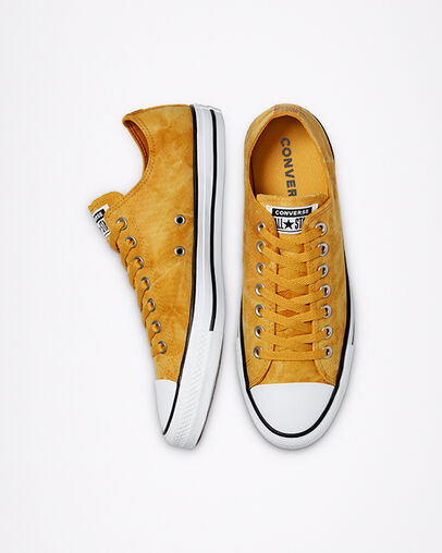 Chuck Taylor All Star Summer Daze Gold Dart/Gold Dart/White, Top and Side View