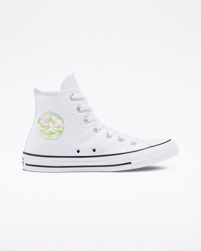 Chuck Taylor All Star Festival White/Spring Green/Black, Outer Side View
