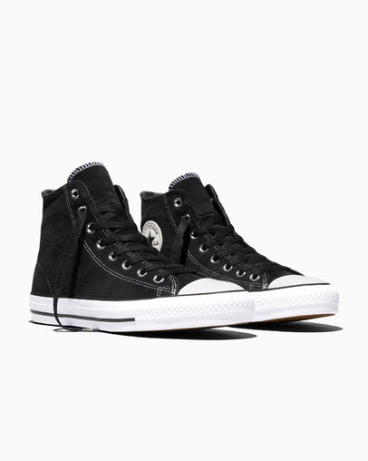 CONS Chuck Taylor All Star Pro Suede Zwart/Zwart/Wit, Top and Side View