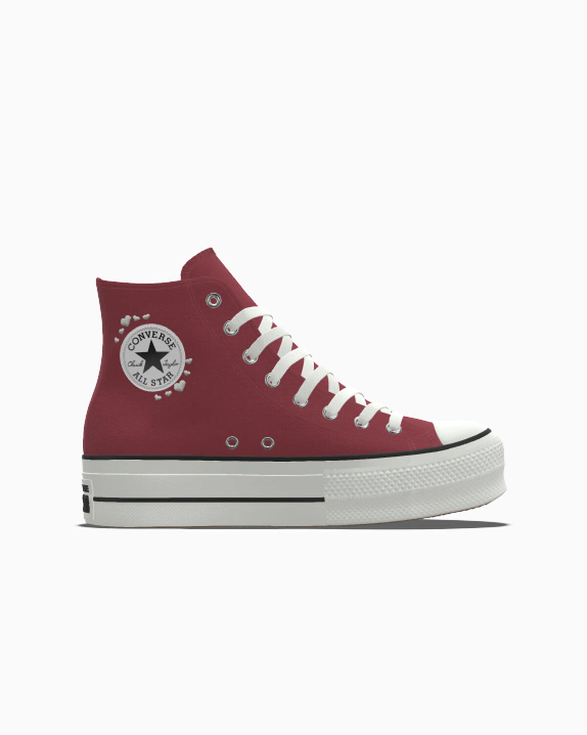 Custom Chuck Taylor All Star Lift Platform By You - 171209CSP25_red_hearts_V