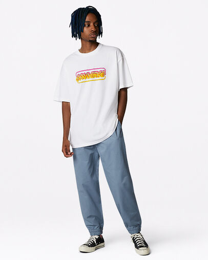 Converse Go-To Canvas Jogger Pant Indigo Oxide, Full Body View