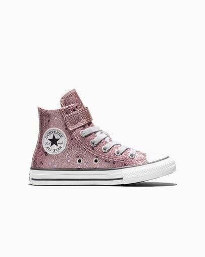 Chuck Taylor All Star Easy-On Glitter & Sequins Petal Pit/Apricot Red/Amethyst, Outer Side View