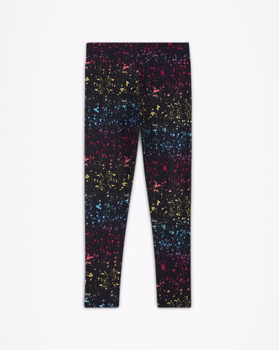 Leggings de cintura alta All-Over Print Negro, Back View