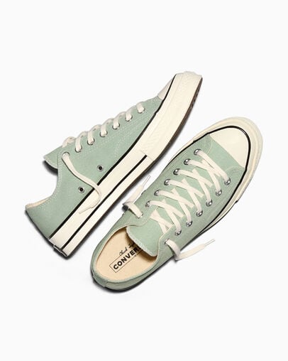 Chuck 70 Vintage Canvas Thyme Again Green/Egret/Black, Angled View