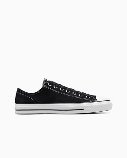 CONS Chuck Taylor All Star Pro Suede Black/Black/White, Outer Side View