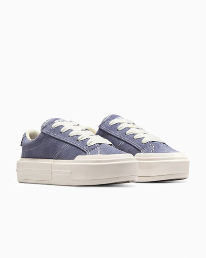 Chuck Taylor All Star Cruise Suede Ceniza lavanda/Blanco/Garza, Top and Side View