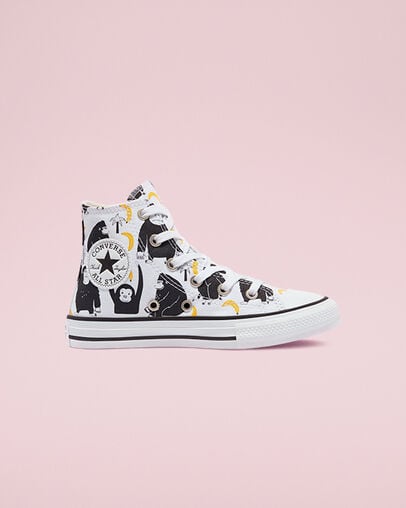 Chuck Taylor All Star Animal Print White/Black/Yellow, Outer Side View