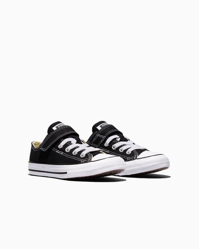 Chuck Taylor All Star Easy-On Schwarz/Natural/Wei&szlig;, Top and Side View