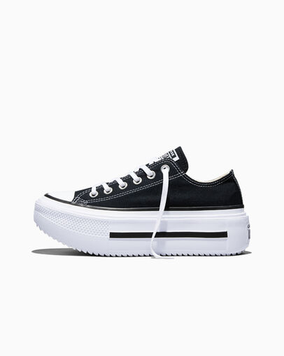 Chuck Taylor All Star Lift Double Stack Platform Canvas Negro/Blanco/Negro, Inner Side View