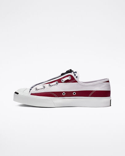 Converse x TheSoloist Jack Purcell Zip Wei&szlig;/Garnet/Mood Indigo, Inner Side View