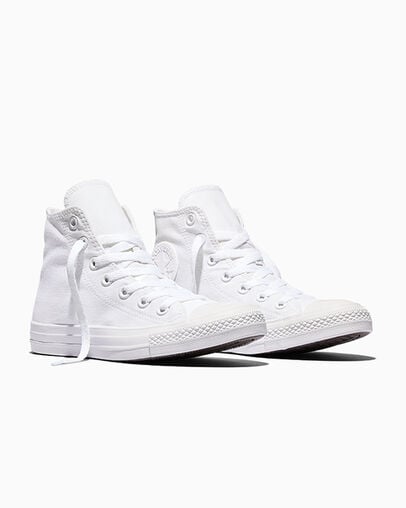 Chuck Taylor All Star White Monochrome, Top and Side View