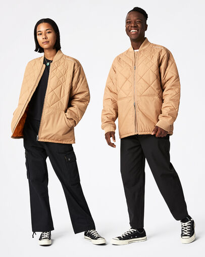 Utility Fleece Padded Jacket Nomad Khaki