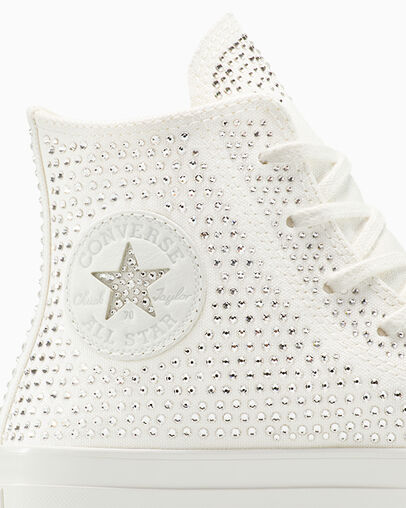 Converse Canvas Converses Blanches Crochet Chuck 70 With