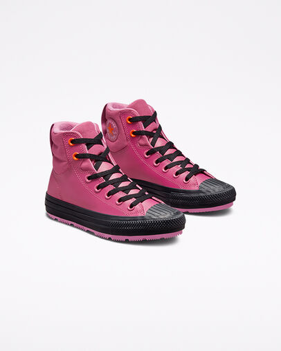 Chuck Taylor All Star Berkshire Boot Counter Climate Midnight Hibiscus/Black, Angled View
