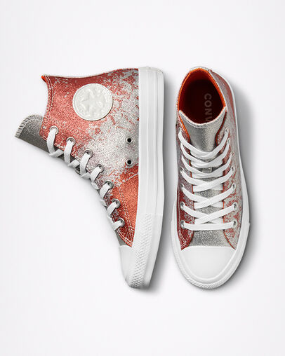 Hybrid Shine Chuck Taylor All Star Fire Pit/Himalayan Salt/White, Top and Side View