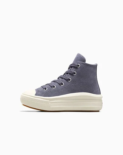 Chuck Taylor All Star Move Platform Suede Lavender Ash/Egret, Inner Side View